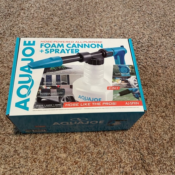 Aqua  Joe 2-in-1 hose powered adjustable foam cannon spray gun - Picture 1 of 2